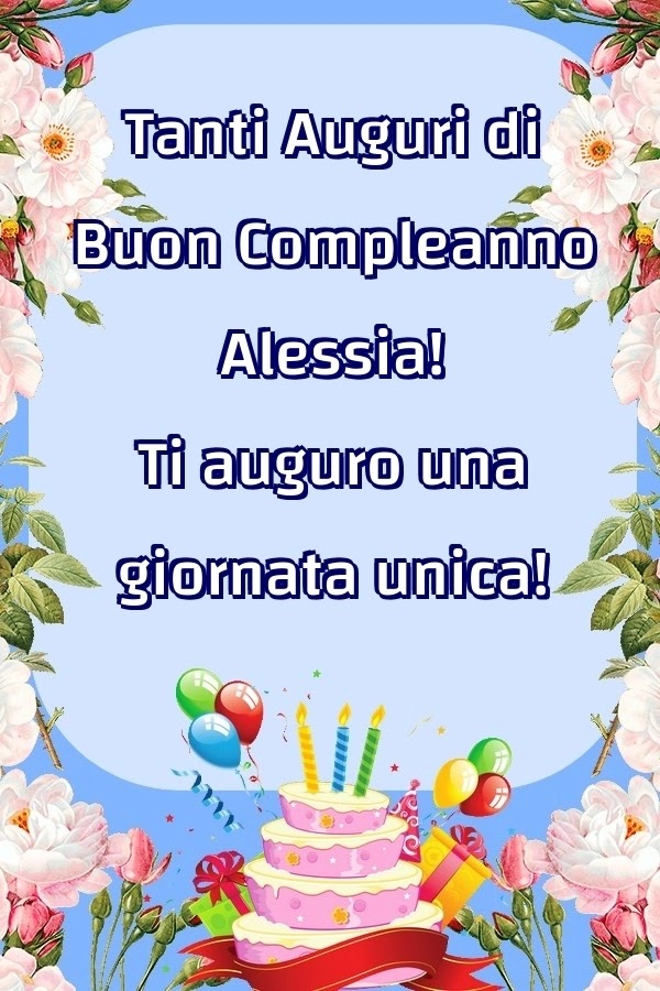Buon compleanno Alessia – immagine di buon compleanno n. 11