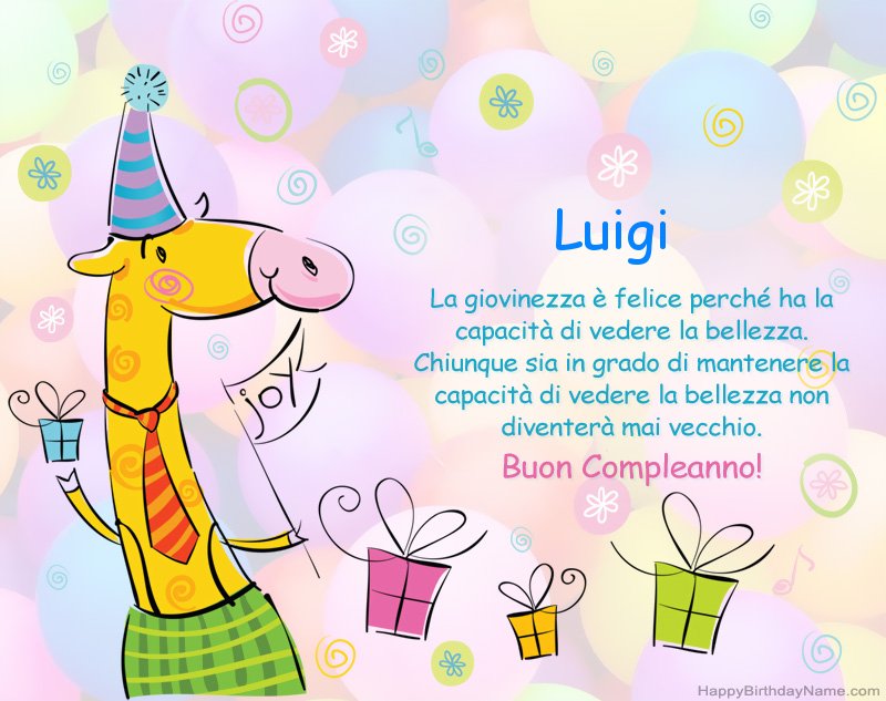 Buon compleanno Luigi – immagine di buon compleanno n. 19