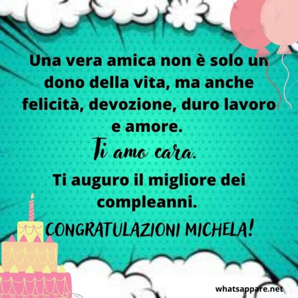 Buon compleanno Michela – immagine di buon compleanno n. 28