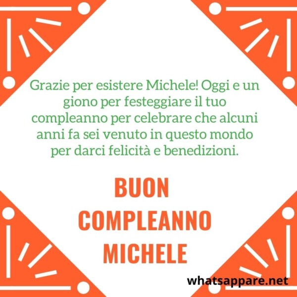 Buon compleanno Michele – immagine di buon compleanno n. 100
