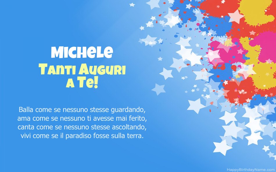 Buon compleanno Michele – immagine di buon compleanno n. 75