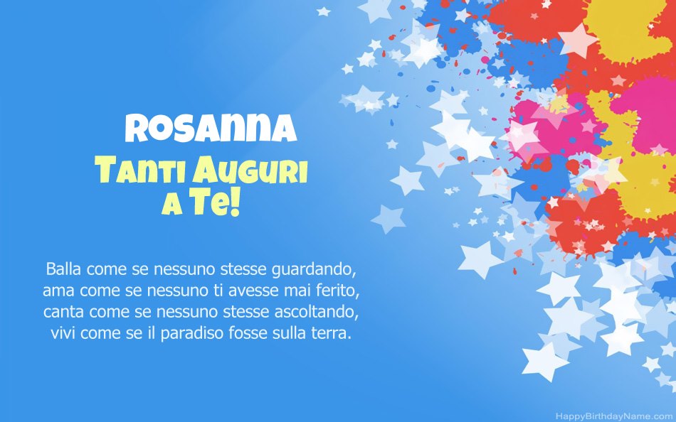 Buon compleanno Rosanna – immagine di buon compleanno n. 77
