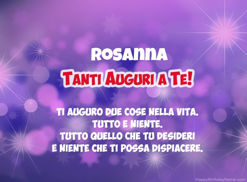 Buon compleanno Rosanna – immagine di buon compleanno n. 80