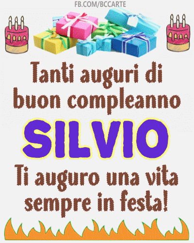Buon compleanno Silvio – GIF di buon compleanno n. 16