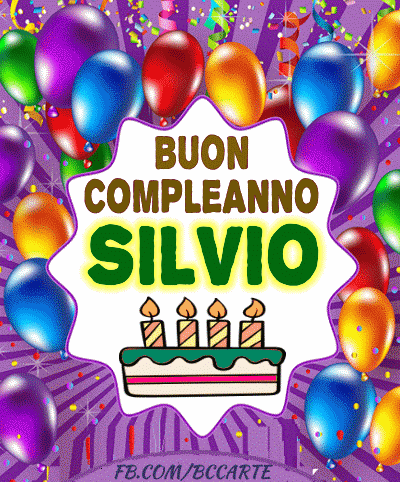 Buon compleanno Silvio – GIF di buon compleanno n. 17