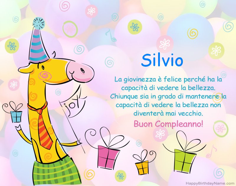Buon compleanno Silvio – immagine di buon compleanno n. 64
