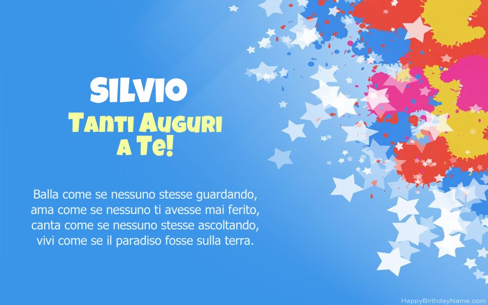 Buon compleanno Silvio – immagine di buon compleanno n. 65