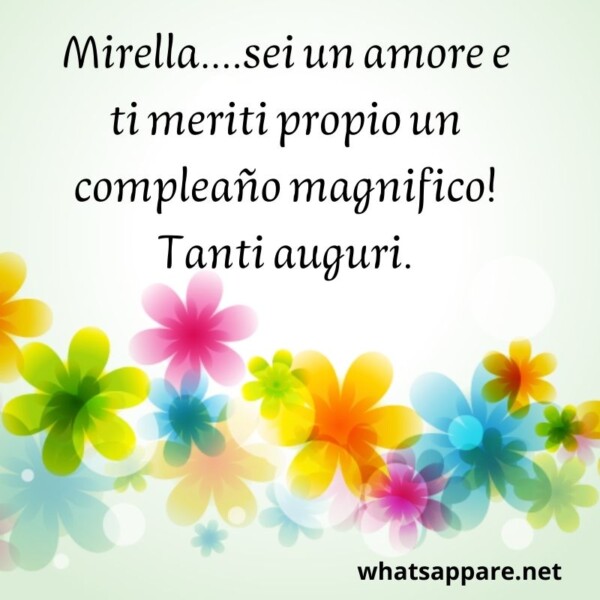 Buon compleanno Mirella – immagine di buon compleanno n. 85