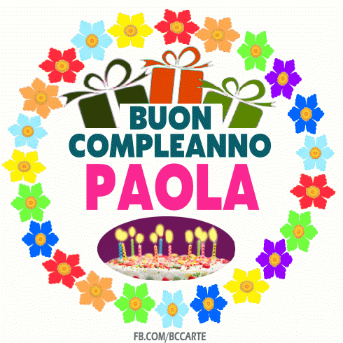 Buon compleanno Paola – GIF di buon compleanno n. 50