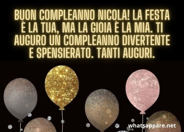 Buon compleanno Nicola – immagine di buon compleanno n. 77