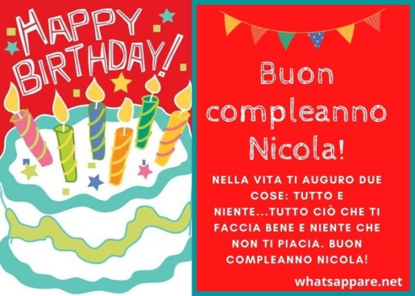 Buon compleanno Nicola – immagine di buon compleanno n. 86