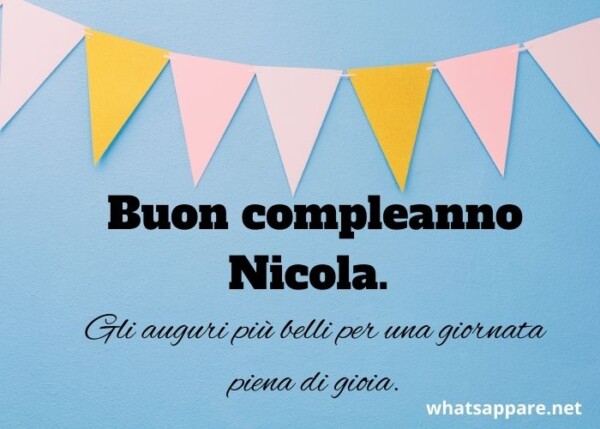 Buon compleanno Nicola – immagine di buon compleanno n. 87