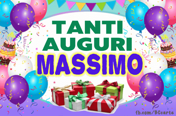Buon compleanno Massimo – GIF di buon compleanno n. 16