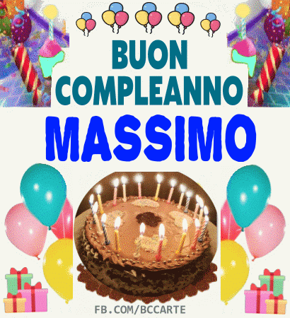 Buon compleanno Massimo – GIF di buon compleanno n. 17