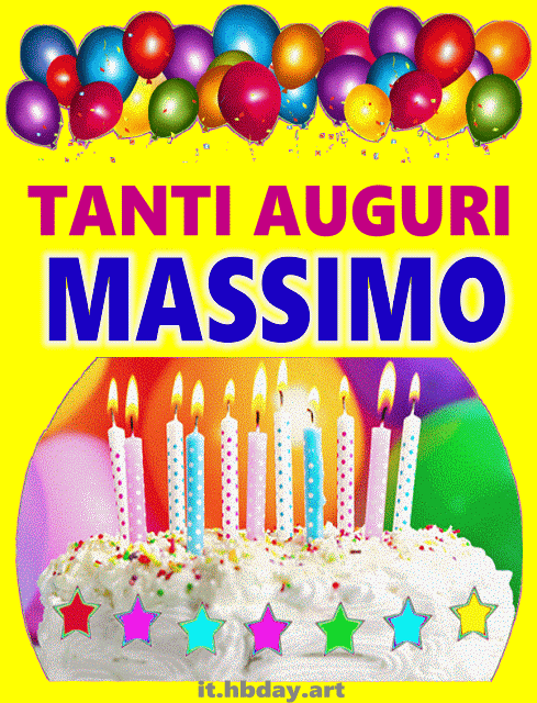 Buon compleanno Massimo – GIF di buon compleanno n. 18