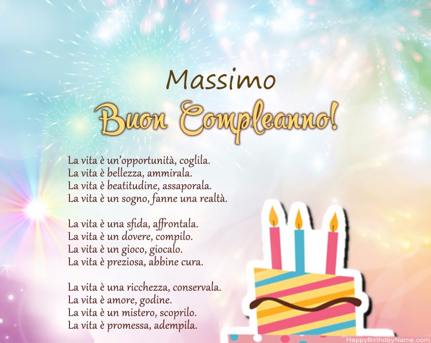Buon compleanno Massimo – immagine di buon compleanno n. 63