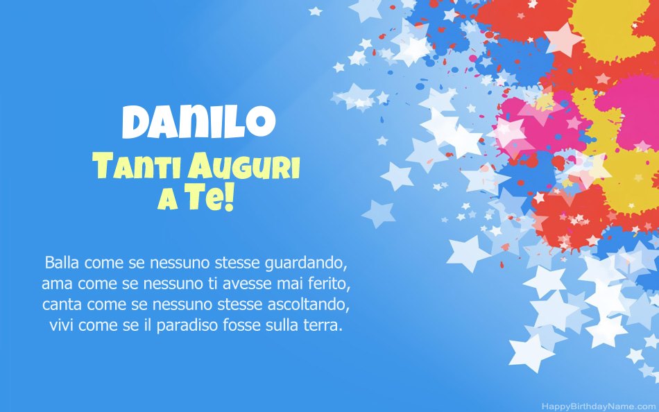 Buon compleanno Danilo – immagine di buon compleanno n. 48