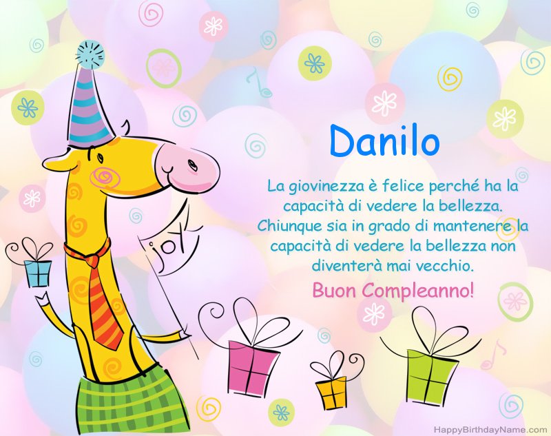 Buon compleanno Danilo – immagine di buon compleanno n. 47