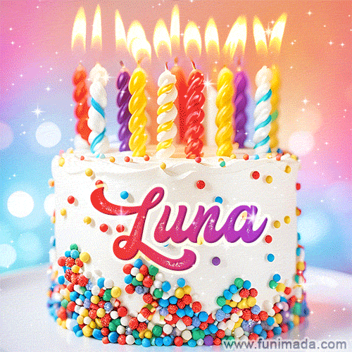 Buon compleanno Luna – GIF di buon compleanno n. 16