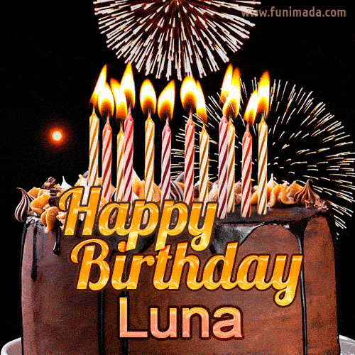 Buon compleanno Luna – GIF di buon compleanno n. 19