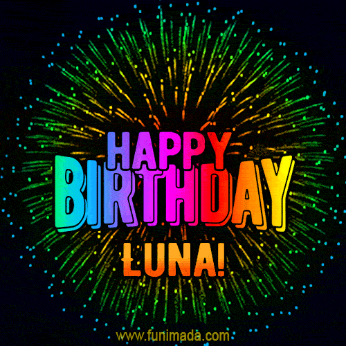 Buon compleanno Luna – GIF di buon compleanno n. 20