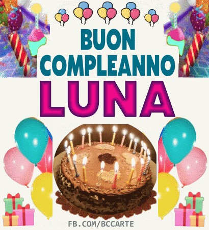Buon compleanno Luna – GIF di buon compleanno n. 21