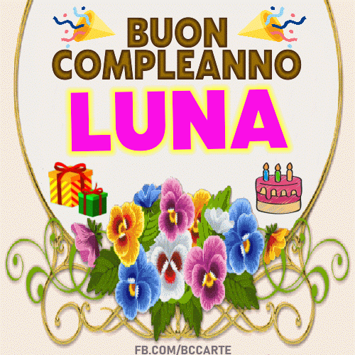 Buon compleanno Luna – GIF di buon compleanno n. 23