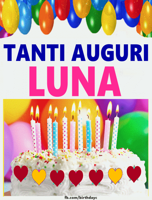 Buon compleanno Luna – GIF di buon compleanno n. 26