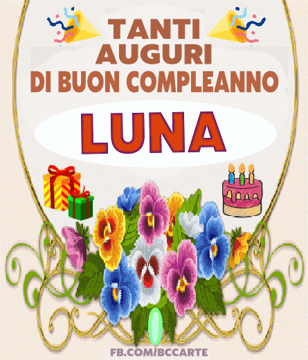 Buon compleanno Luna – GIF di buon compleanno n. 27