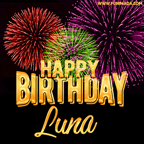 Buon compleanno Luna – GIF di buon compleanno n. 4