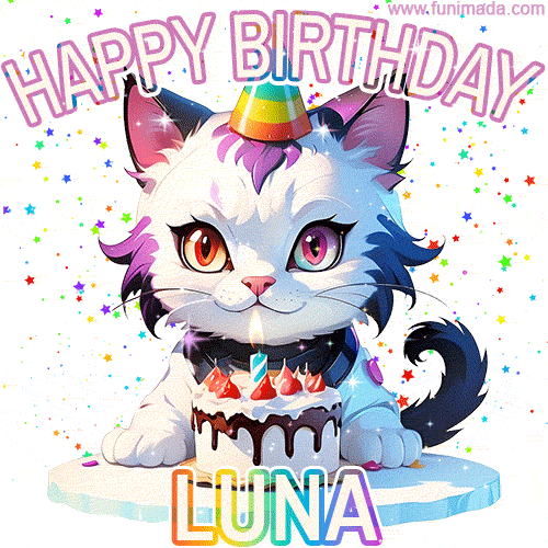 Buon compleanno Luna – GIF di buon compleanno n. 7