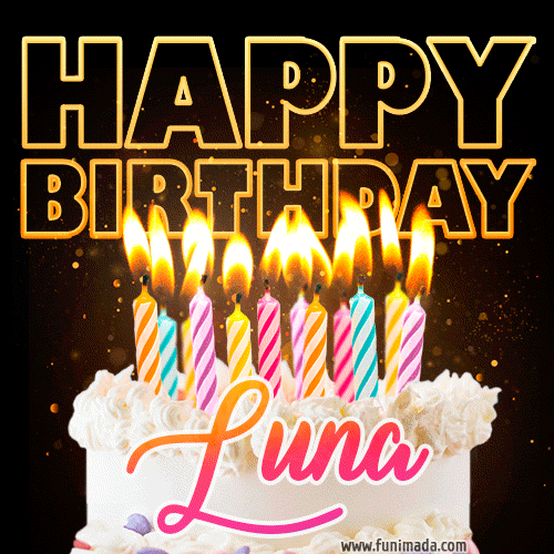 Buon compleanno Luna – GIF di buon compleanno n. 10
