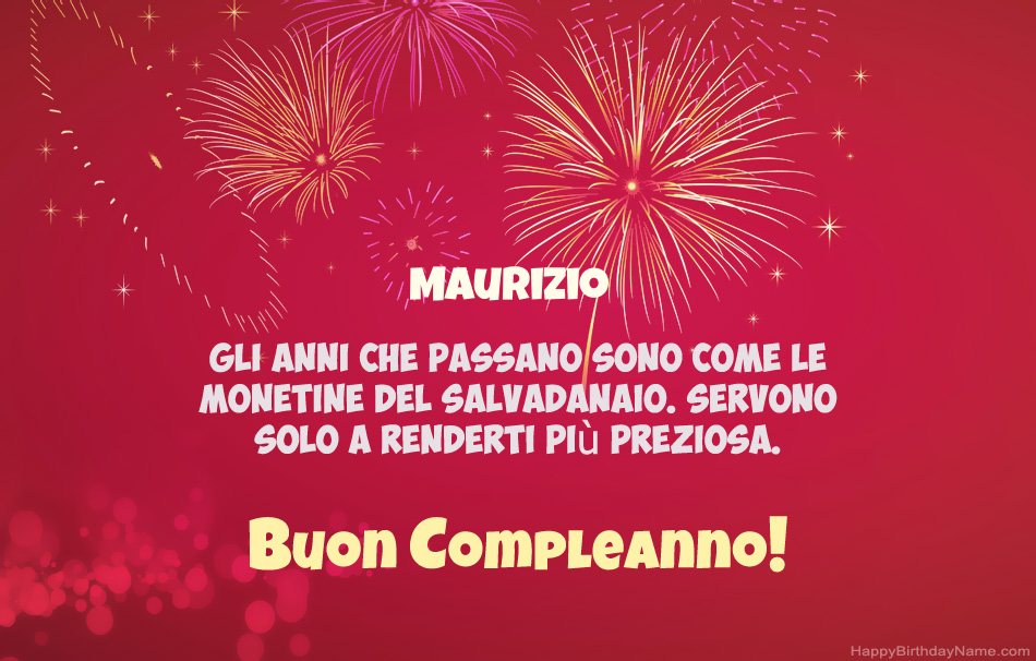 Buon compleanno Maurizio – immagine di buon compleanno n. 52