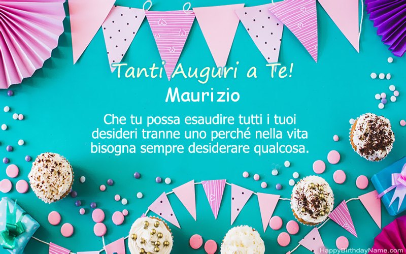 Buon compleanno Maurizio – immagine di buon compleanno n. 1