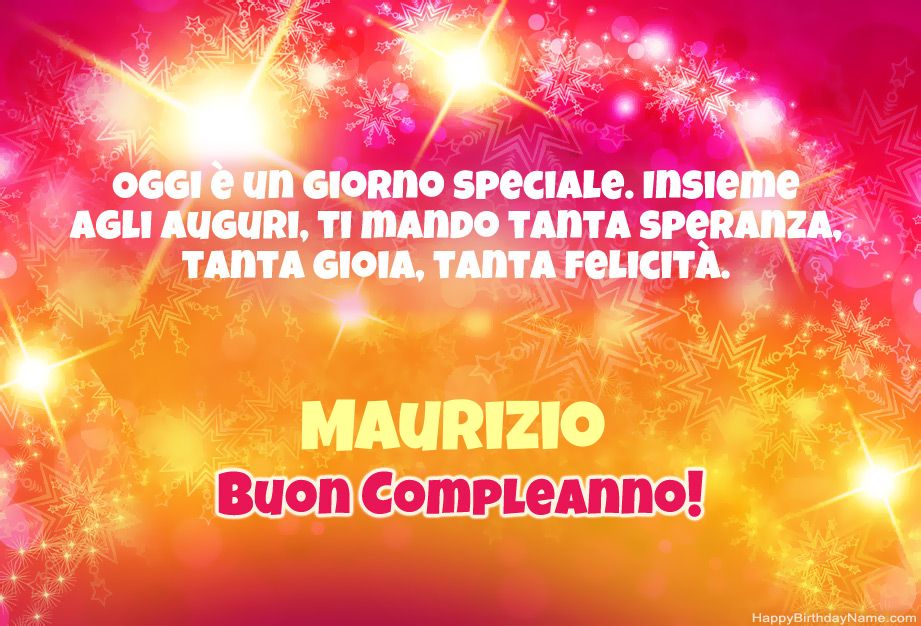 Buon compleanno Maurizio – immagine di buon compleanno n. 47