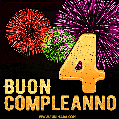 Auguri E Frasi Di Buon Compleanno Per I 4 Anni, Con Immagini – GIF di buon compleanno n. 13