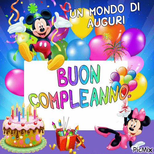 Auguri E Frasi Di Buon Compleanno Per I 4 Anni, Con Immagini – GIF di buon compleanno n. 8