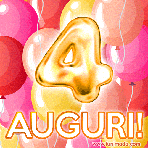 Auguri E Frasi Di Buon Compleanno Per I 4 Anni, Con Immagini – GIF di buon compleanno n. 9