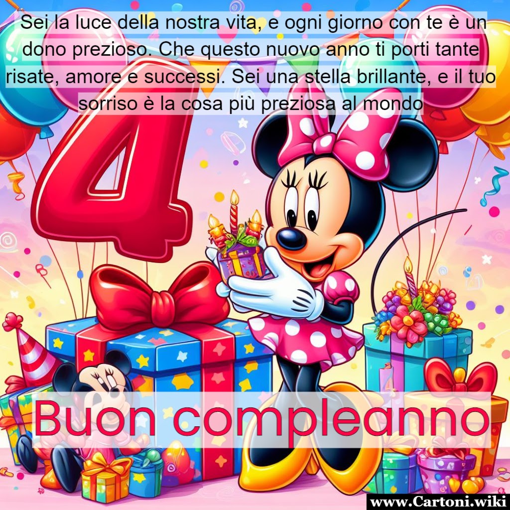 Auguri E Frasi Di Buon Compleanno Per I 4 Anni, Con Immagini – immagine di buon compleanno n. 5
