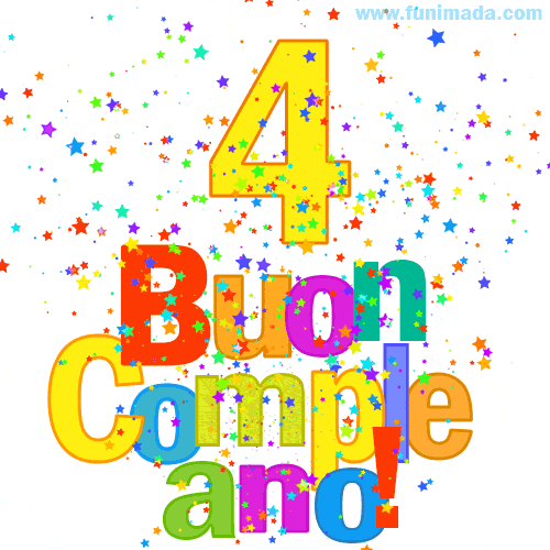 Auguri E Frasi Di Buon Compleanno Per I 4 Anni, Con Immagini – GIF di buon compleanno n. 12