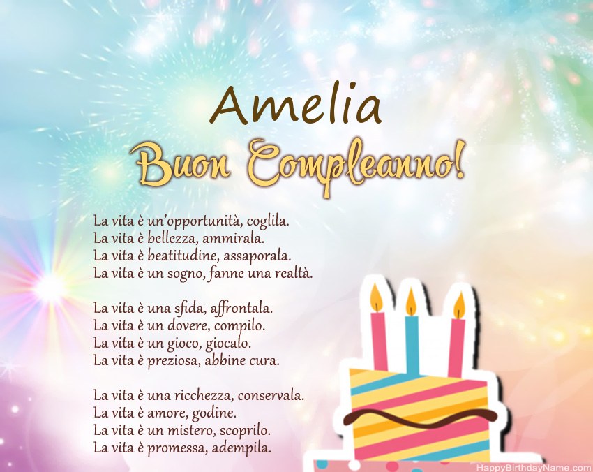 Buon compleanno Amelia – immagine di buon compleanno n. 48