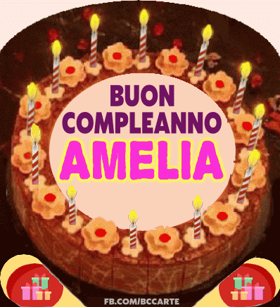 Buon compleanno Amelia – GIF di buon compleanno n. 26