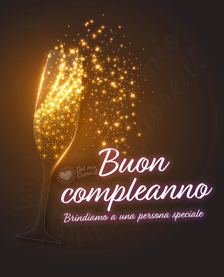Cin cin – immagine di buon compleanno n. 1