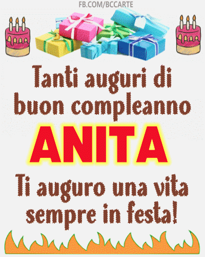 Buon compleanno Anita – GIF di buon compleanno n. 3