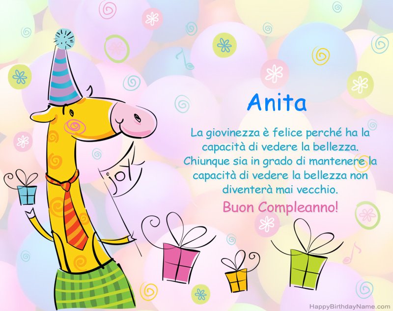 Buon compleanno Anita – immagine di buon compleanno n. 68
