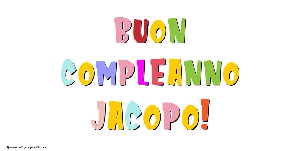Buon compleanno Jacopo – immagine di buon compleanno n. 81