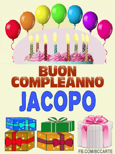 Buon compleanno Jacopo – GIF di buon compleanno n. 2