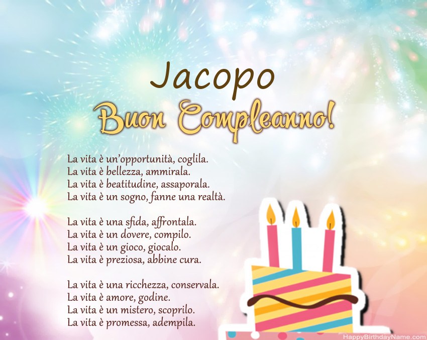 Buon compleanno Jacopo – immagine di buon compleanno n. 53