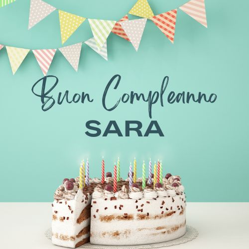70 immagini di buon compleanno sara (con fiori) – immagine di buon compleanno n. 1