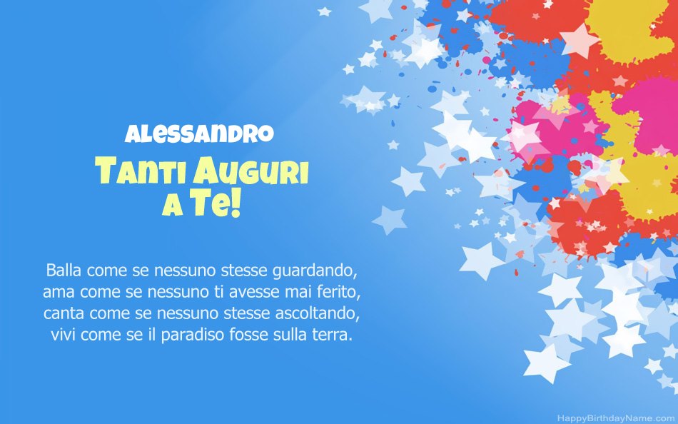 Buon compleanno Alessandro – immagine di buon compleanno n. 37